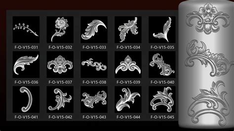 200 Ornament Alpha Vol15 Baroque Flippednormals