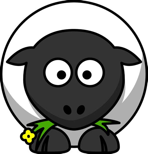 OnlineLabels Clip Art - Cartoon Sheep