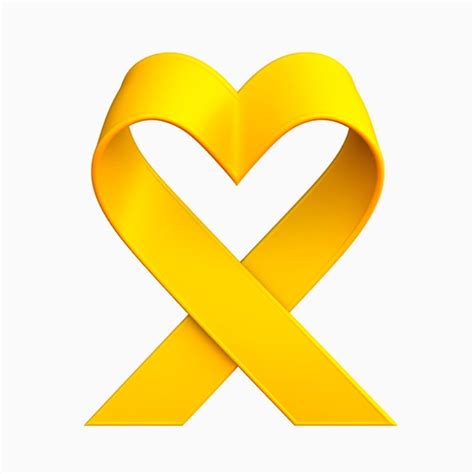 Premium AI Image | Yellow ribbon suicide prevention