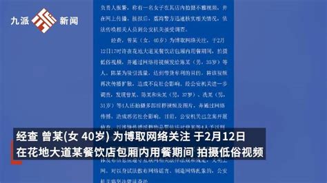 警方通报女网红在海底捞做不雅行为：刑拘4人 新浪新闻