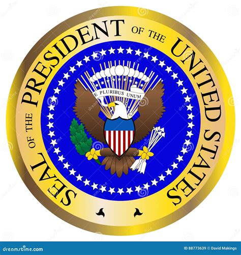 US Presidential Seal Color Vector Illustration | CartoonDealer.com ...