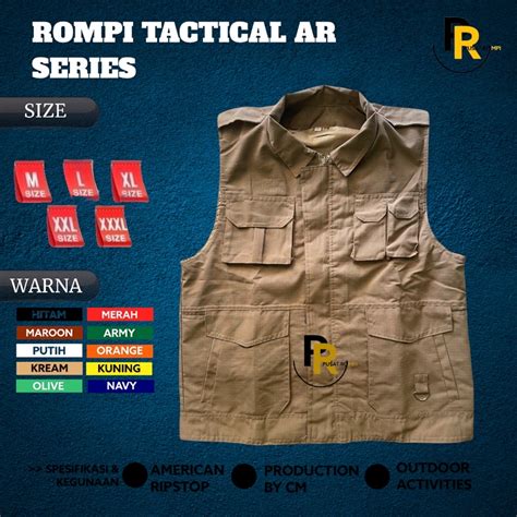 Jual Rompi Kerah Tactical Rompi Ar Tactical Rompi Kerah Ripstop