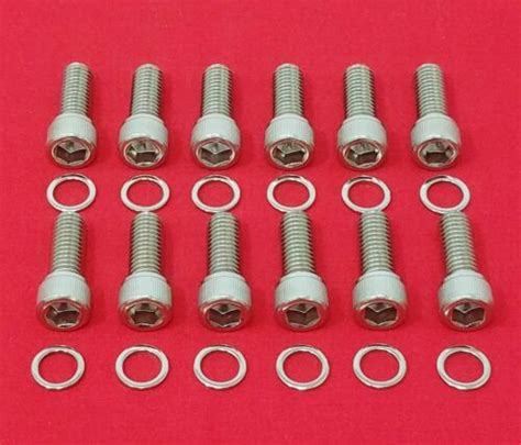 Amc Jeep V8 Header Bolts Kit Stainless Steel Set 290 304 343 360 390