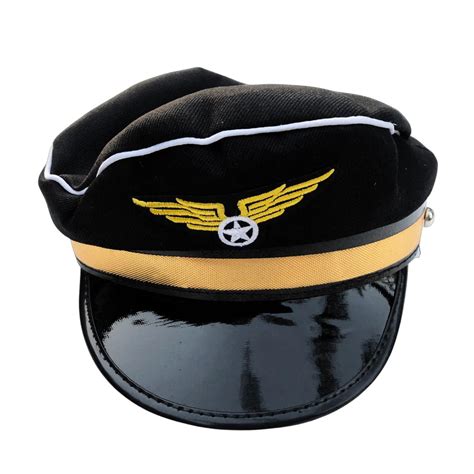 Black Pilot Hat