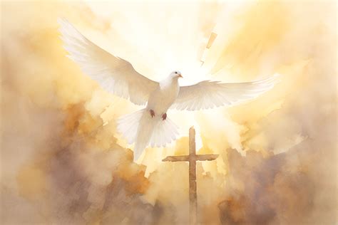 Download Dove Cross Heaven Royalty Free Stock Illustration Image