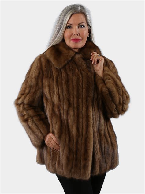 Sable Fur Jacket Womens Large Estate Furs