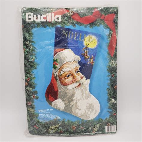 Bucilla Santas Workshop NRFP Vintage Needlepoint Kit Christmas