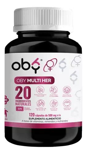 Multivitaminico Mujer 120 Capsulas Vitaminas Mujer Oby 4m Sabor Sin Sabor Mercadolibre