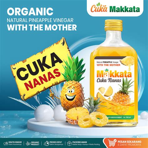 Jual Cuka Nanas Vinegar Organic Pineapple Cider With The Mother