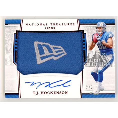 TJ Hockenson 2019 Panini National Treasures New Era Autograph Rookie