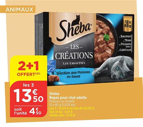 Promo Sheba Repas Pour Chat Adulte chez Maximarché iCatalogue fr