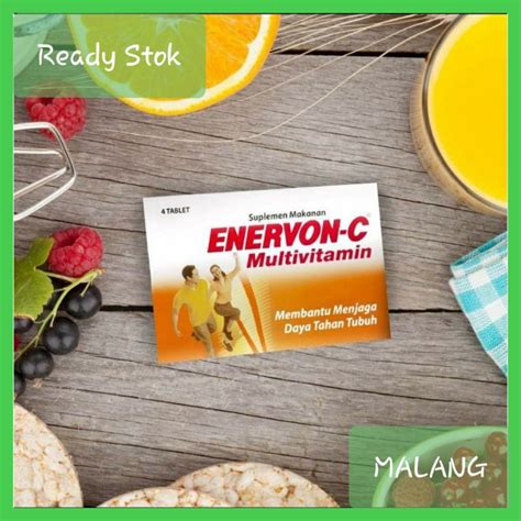 Jual Enervon C Strip Isi Tablet Enervon C Multivitamin Shopee Indonesia