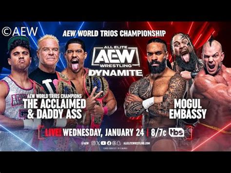 Acclaimed Billy Gunn C Vs Mogul Embassy AEW World Trios Title