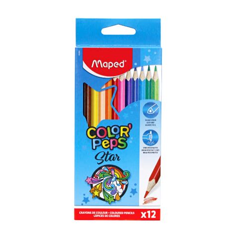 Maped Color Peps Star 12 Colour Pencils Pack