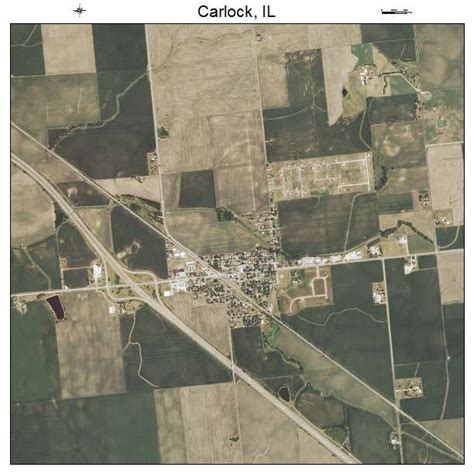 Aerial Photography Map of Carlock, IL Illinois