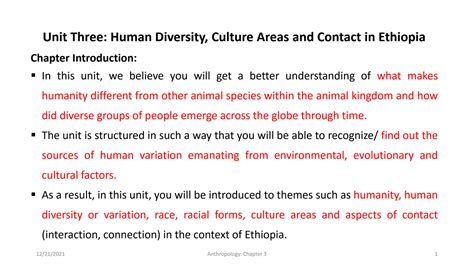 Solution Human Diversity Culture Areas And Contact In Ethiopia Studypool