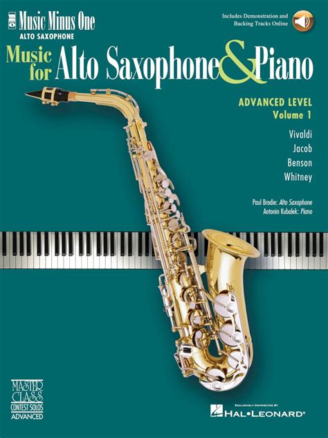 Advanced Alto Sax Solos Volume 1 Music Minus One Alto Saxophone Music Minus One