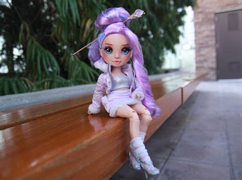 Ooak Rainbow High Violet Willow Winter Break Doll Repaint Custom Purple