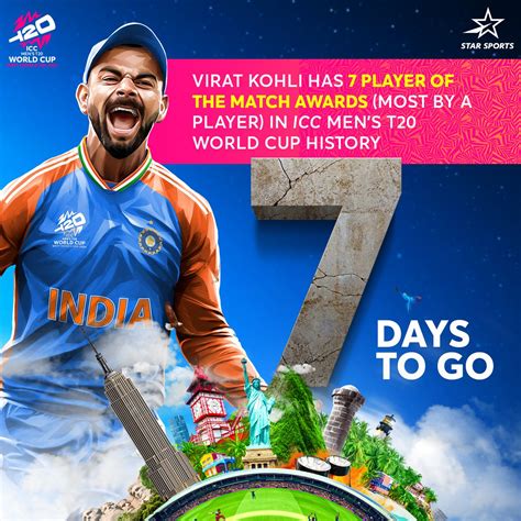 Star Sports Poster Featuring Virat Kohli For The T20 World Cup