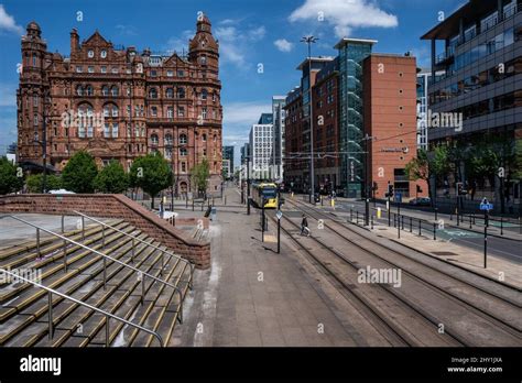 View Of Lower Mosley Street A Famous City Centre Street In Manchester