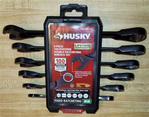 Husky 6 Piece 100 Position Double Ratcheting Wrench Set 1001380418 EBay