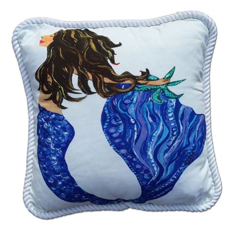 Brunette Mermaid Pillow | PacificHomeFurniture