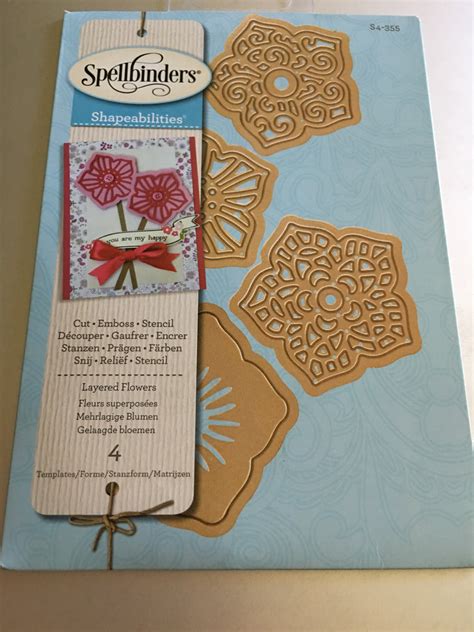 Layered Flowers Spellbinders Die Set Scrapbook Outlet Gina Marie