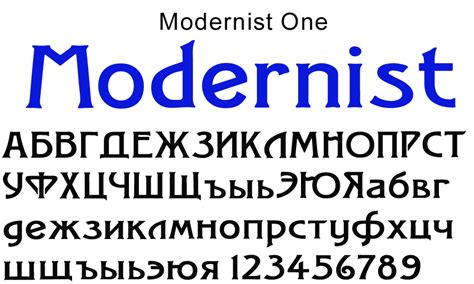 Шрифты в стиле «Модерн» - «Из коллекции tapenik»