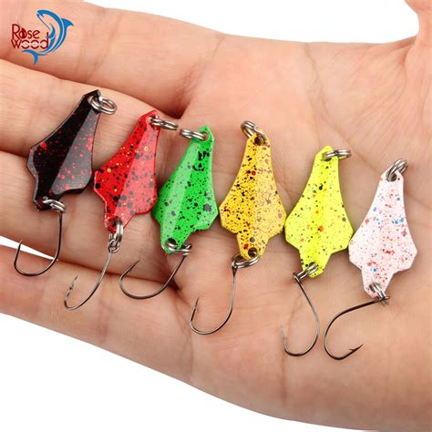 Aliexpress Buy RoseWood 10pcs Small Micro Trout Spoon Lures 2 9g