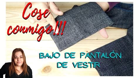 Aprende cómo coser el bajo de un pantalón de traje como un experto