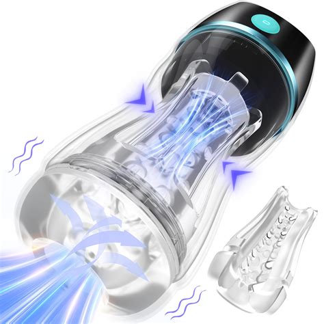 Automatic Male Masturbator Sex Toys For Men Transparent Outer Shell Penis Pump With 3 Vacuum