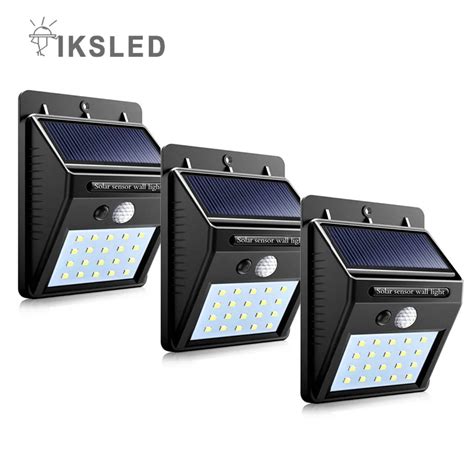 Wholesale 20 Led Solar Sensor Wall Light Solar Garden Light Outdoor