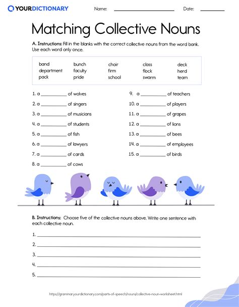 Collective Nouns Worksheets K Learning Collective Nouns Worksheet 10270 Hot Sex Picture