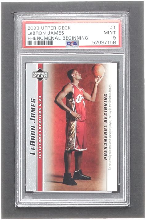 LeBron James 2003 04 Upper Deck Phenomenal Beginning LeBron James 1 RC