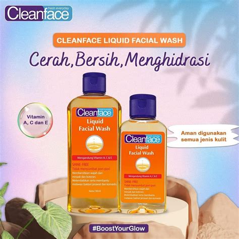 Jual Purbasari Cleanface Liquid Facial Wash 130ml 50ml Shopee