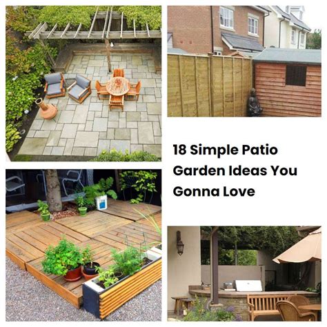 18 Simple Patio Garden Ideas You Gonna Love SharonSable