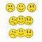 Theatrical Masks Three Smileys Emoticon Sticker Stock Vector