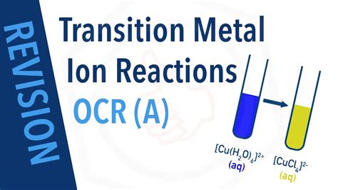 Reactions Of Metal Ions In Aqueous Solution Ocr A Revision A Level