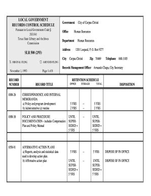 Fillable Online Form SLR 540 Tslac Fax Email Print PdfFiller