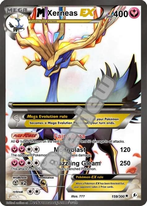 Legendary Pokemon Xerneas Card