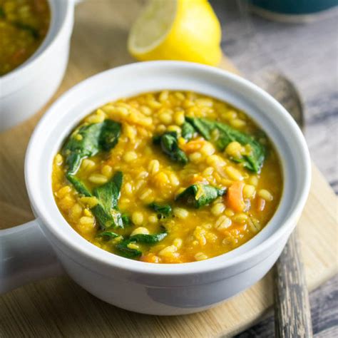 Golden Lentil Barley Soup Yup It S Vegan