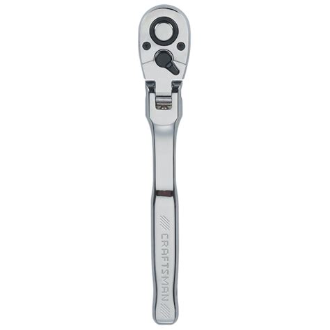 Craftsman 72 Tooth 12 In Drive Full Polish Handle Flexible Head Ratchet Cmmt99429 At