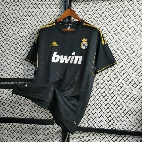 Camisa Retr Real Madrid Away Adidas Preto