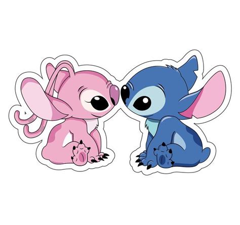 Sticker Stitch And Angel Lilo And Stitch Drawings Disney Sticker