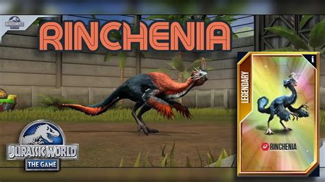 Rinchenia New Dinosaur Max Level Jurassic World The Game Youtube