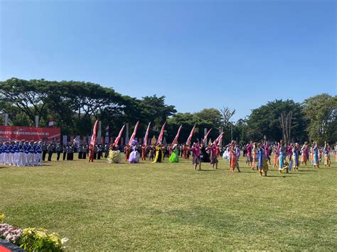 Tarian Kolosal Dan Rampak Gendang Warnai Perayaan Hari Kemenkumham Ke