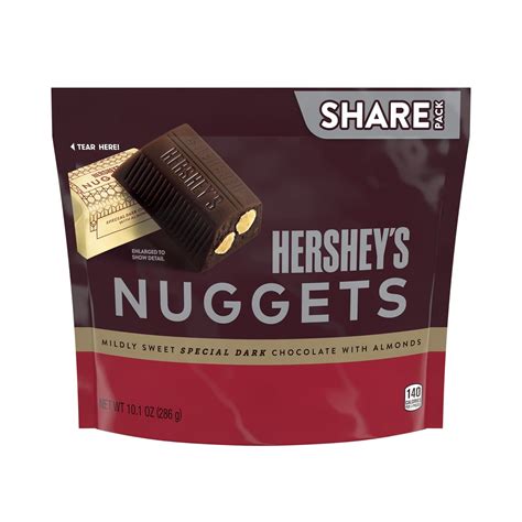 Hersheys Nuggets Special Dark Chocolate With Almonds Candy Share