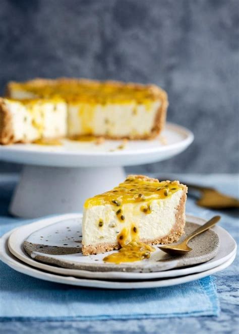 Passionfruit No Bake Cheese Cake Passion Fruit Recipes Harris Farm