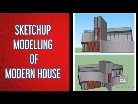 Sketchup Modern House Concept Design Sketchup Speed Building