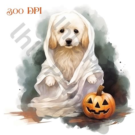 Halloween Dog Clipart Halloween Clipart, Watercolor Halloween Dog ...